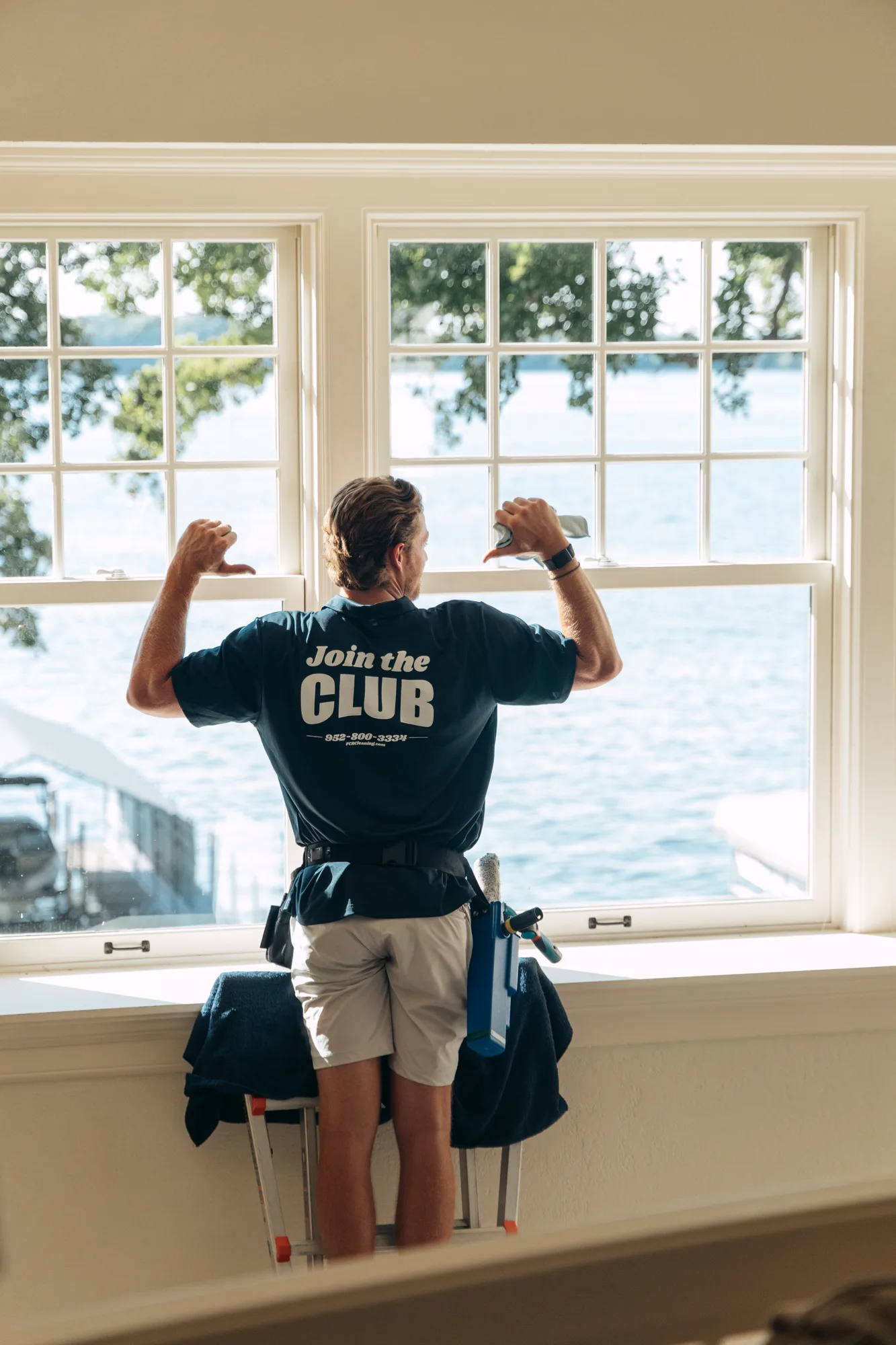 Spotless lake-view windows, job done — window cleaning Twin Cities