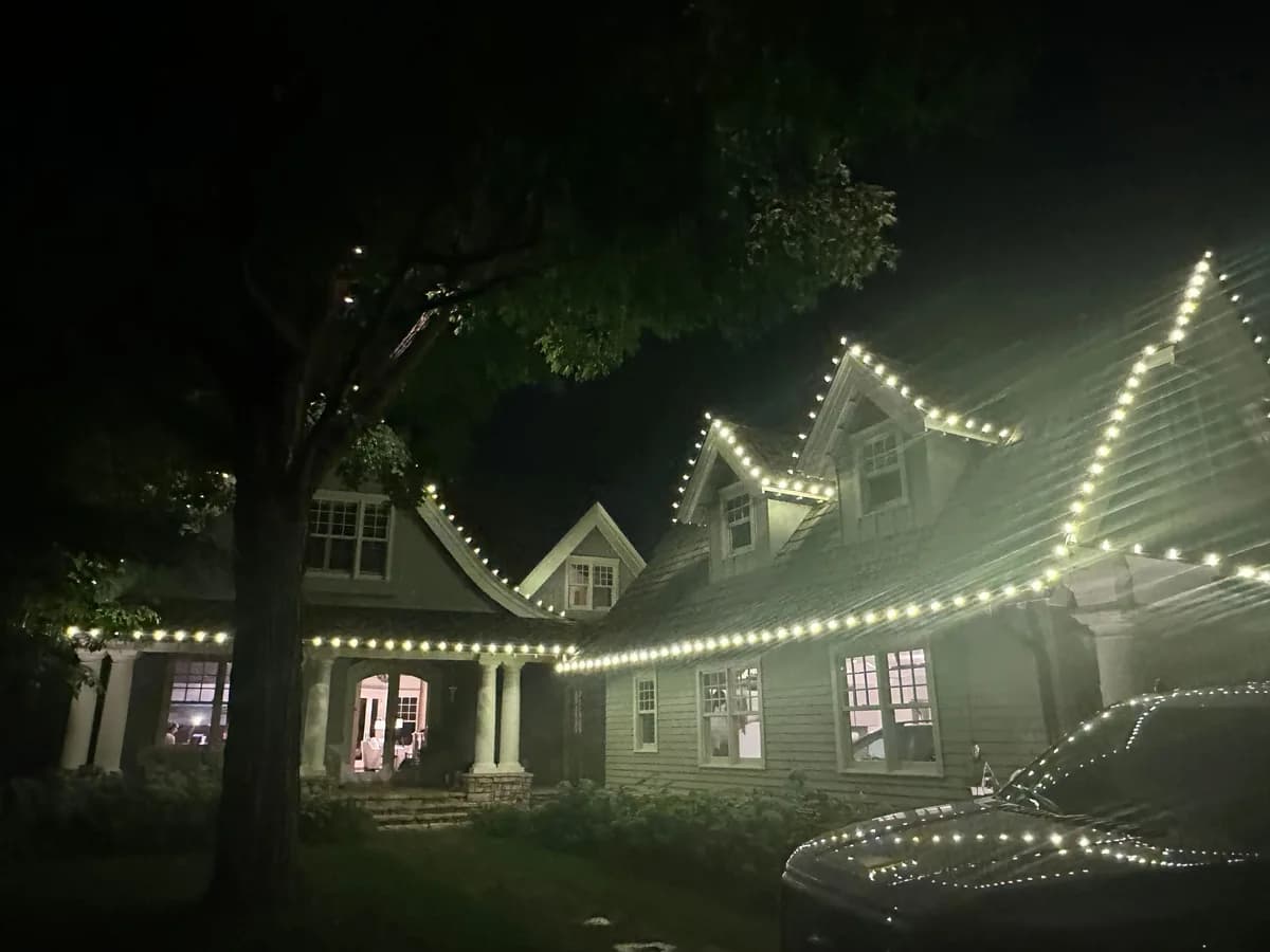 Christmas light installation in Rosemount, MN